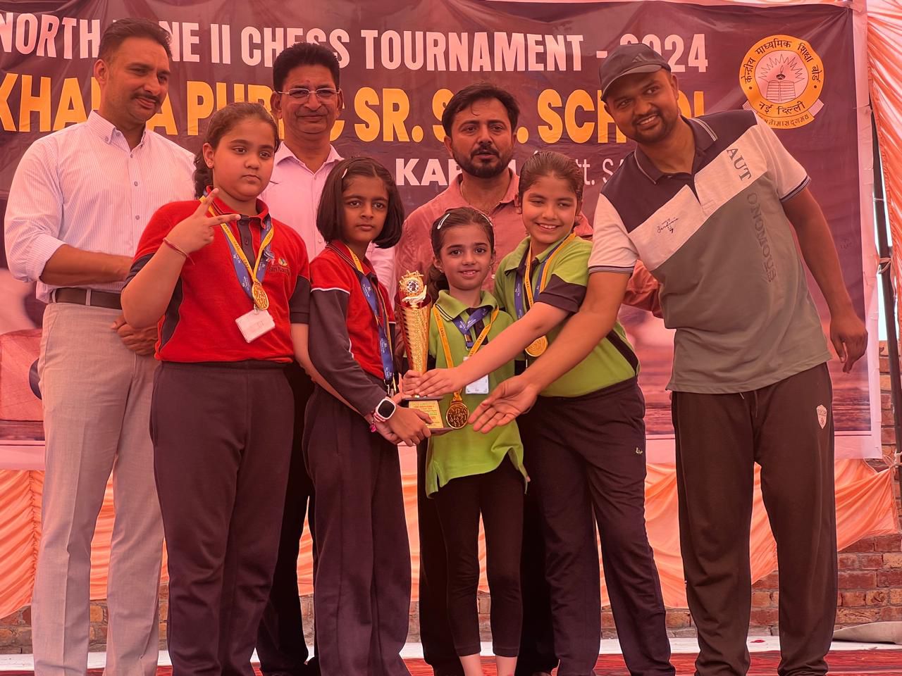 Shiv Nadar School Faridabad Under-11 Girls Chess Team Triumphs at North Zone Tournament