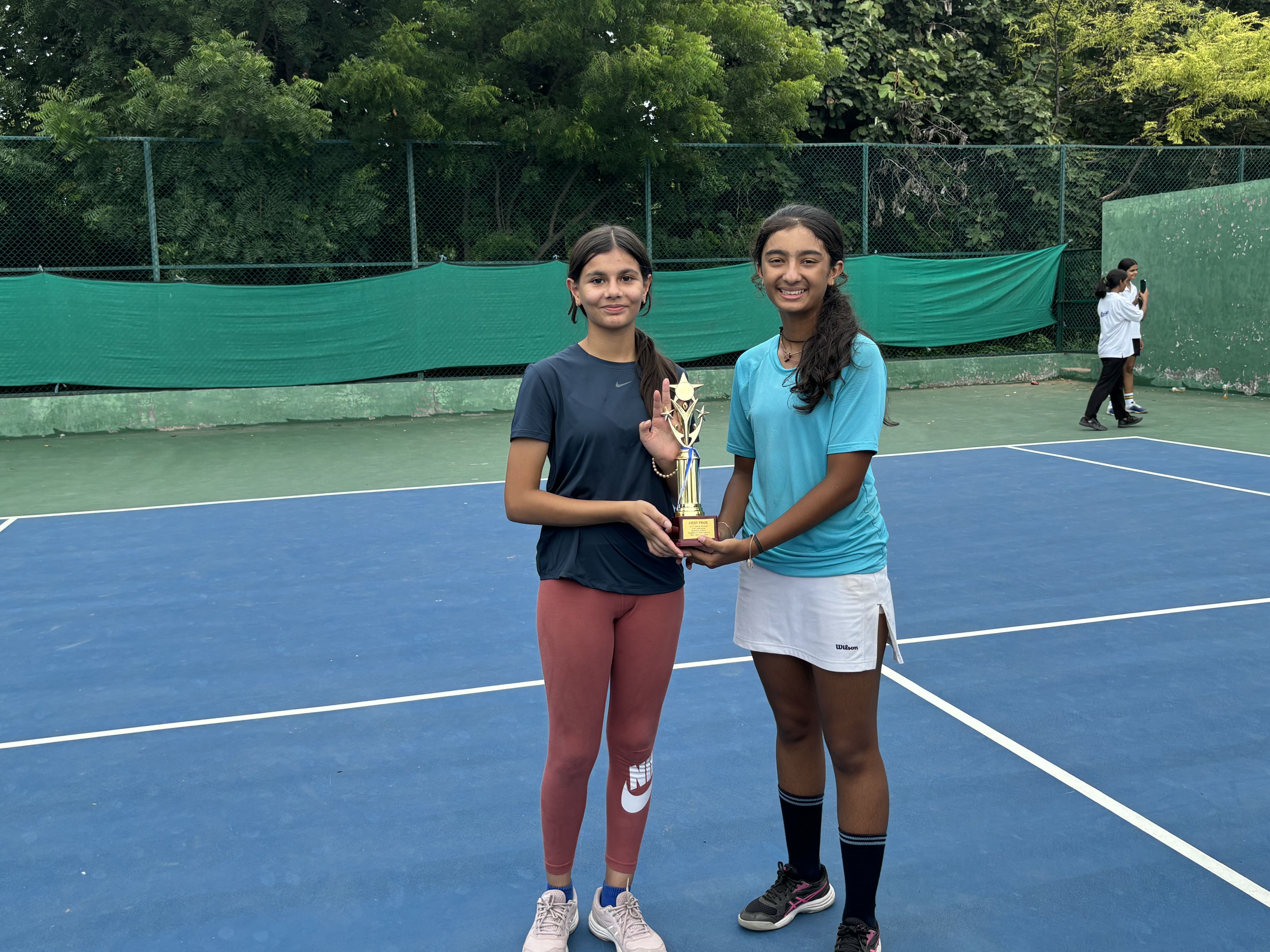 Team Faridabad Triumphs with Gold at SGFI 2024 Girls U-17 Tennis Tournament