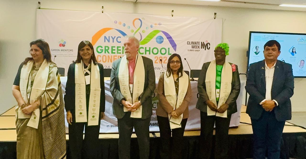 Shiv Nadar School Shines at the 8th NYC Green School Conference 2024