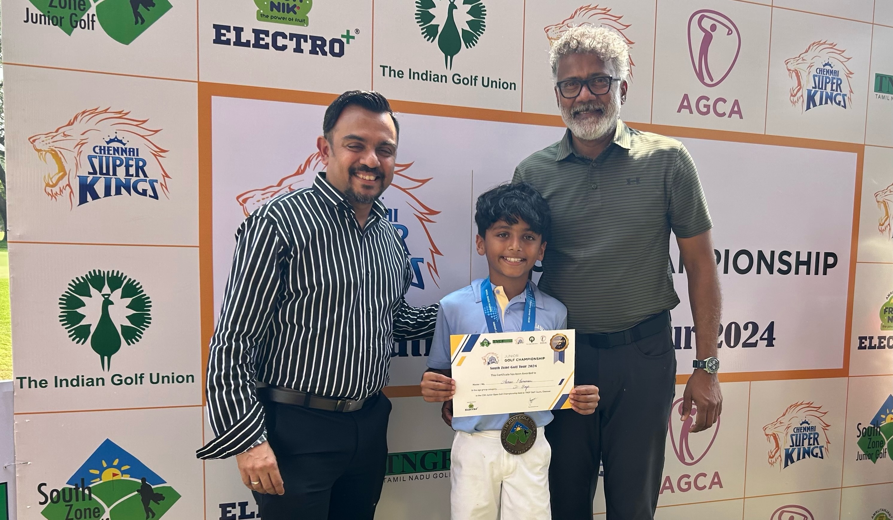 Aarav Shines at the South Zone Junior Golf Tournament