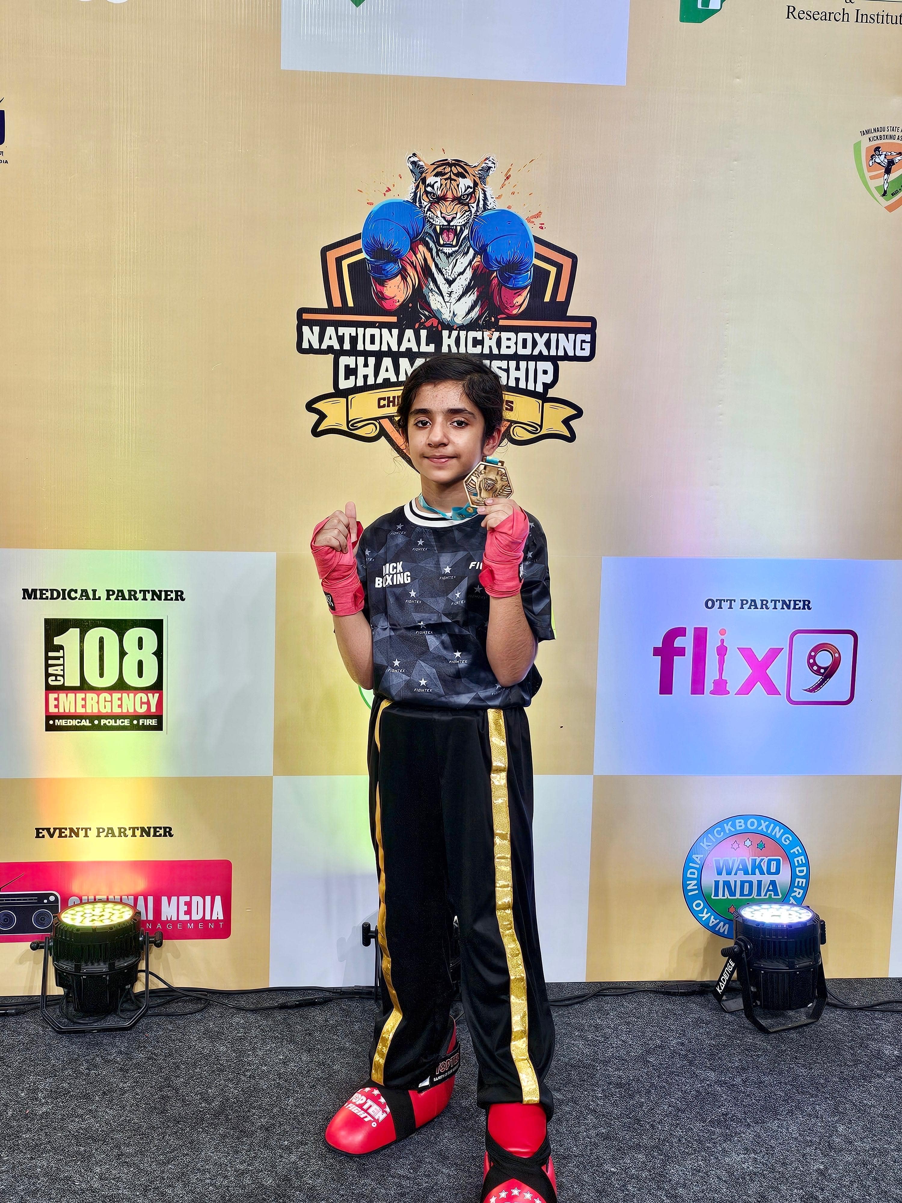 Aayra Kakkar Shines at National Kickboxing Championship 2025