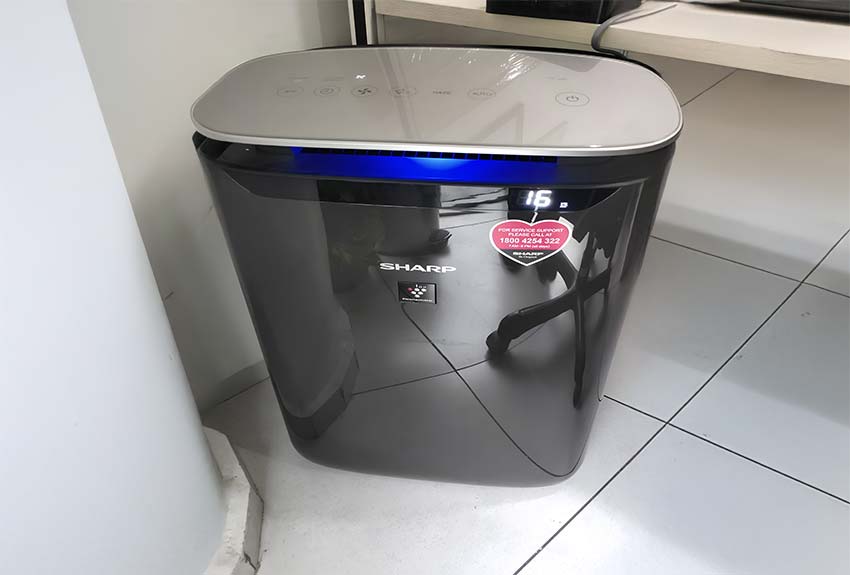 Smart air purifiers installed on the campus